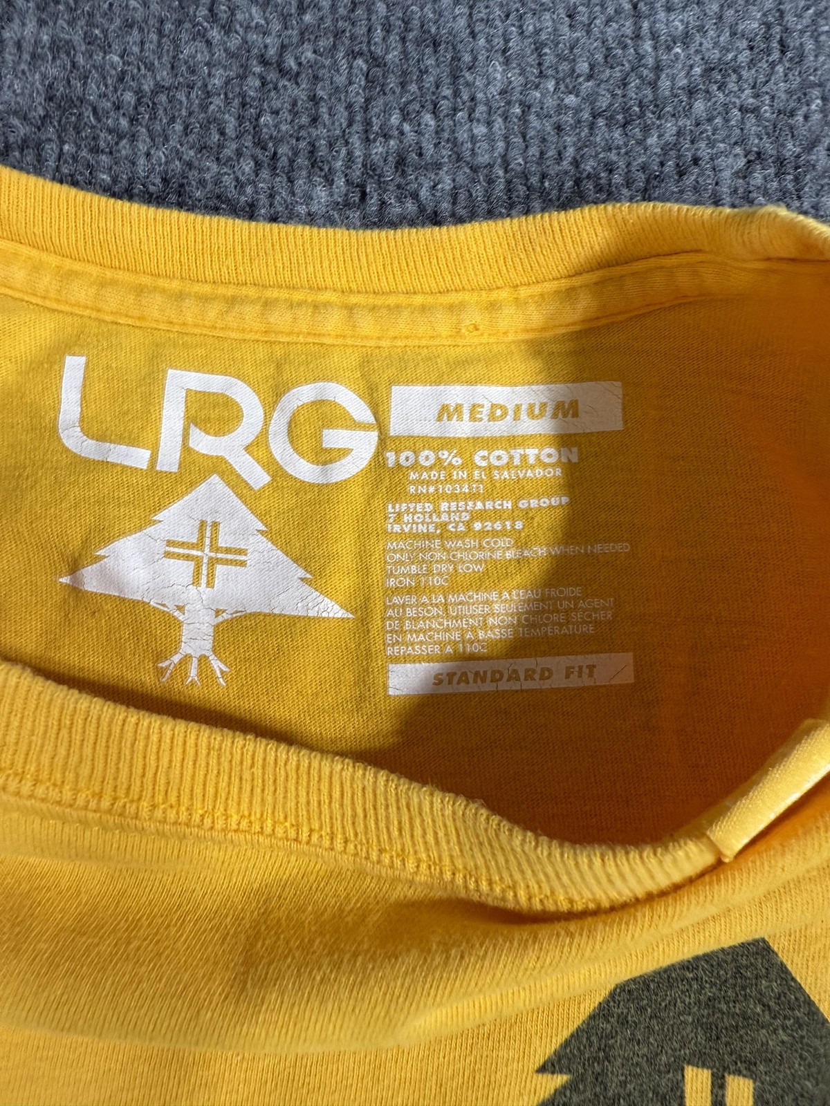 LRG Hustle Trees Shirt Mens Medium Yellow Graphic T-Shirt Tee Streetwear gallery