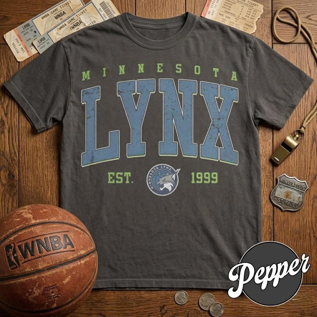 Vintage Minnesota Lynx Shirt Basketball Comfort Colors Tee 1999 MN WNBA Fan Gift gallery