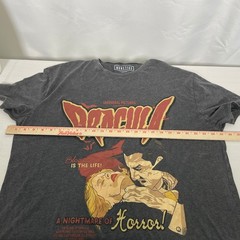 DRACULA Universal Monsters Horror Movie Poster Gray T-Shirt Men’s LARGE