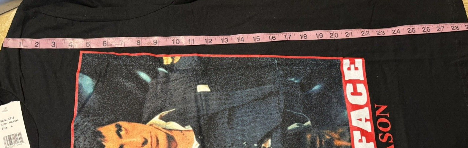 Reason X Scarface Men Tony Montana Al Pacino 80's T-Shirt Black Size Large new gallery