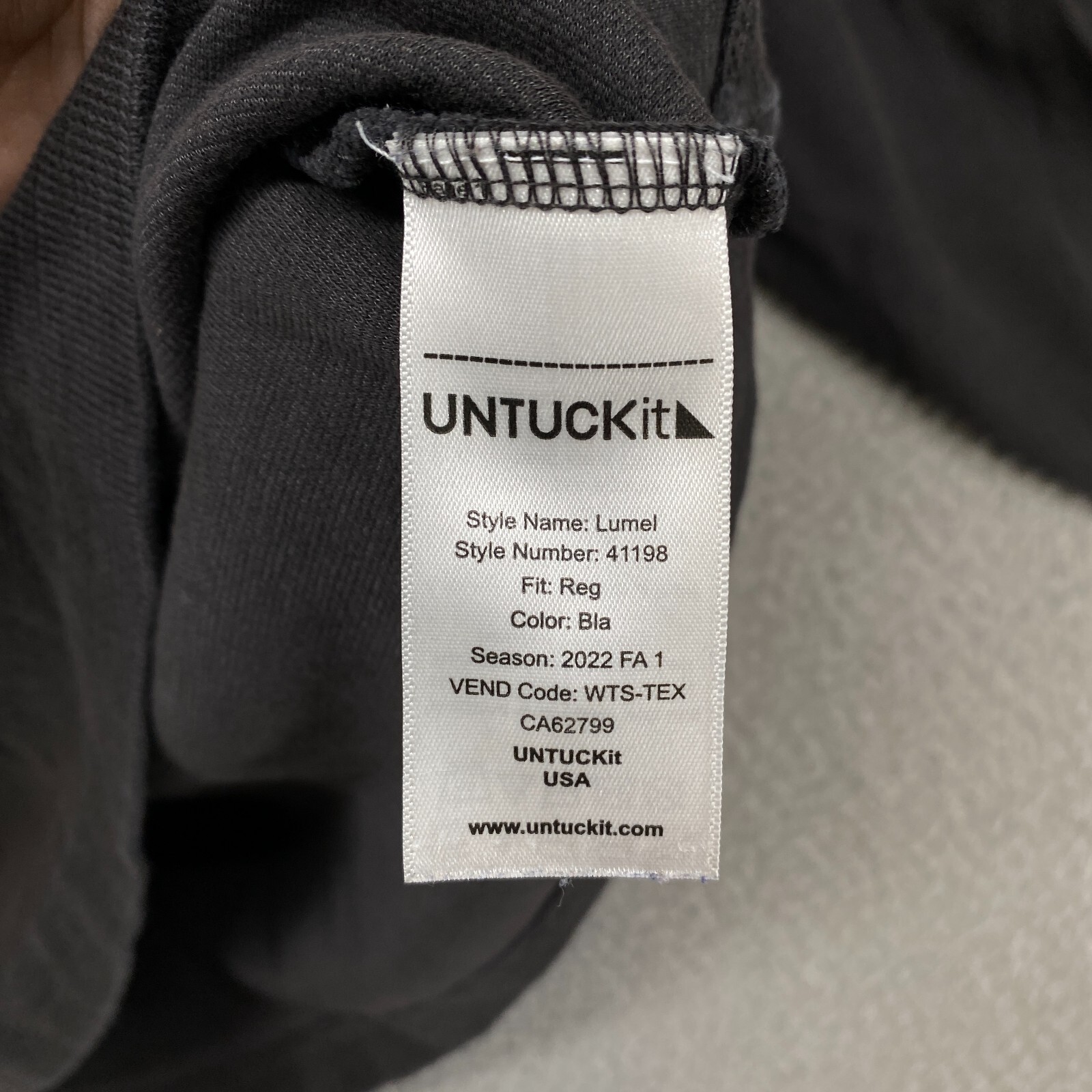 Untuckit Shirt Mens Large Henley Waffle Thermal Gray Pullover Long Sleeve Lumel gallery
