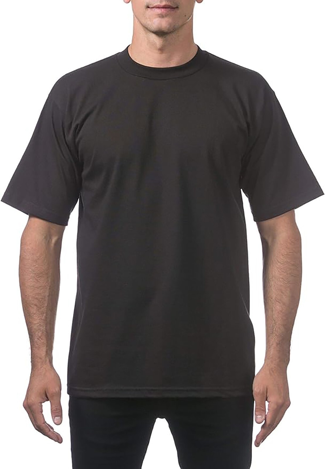 Pro Club Men's 6-Pack Heavyweight Cotton Short Sleeve Crew Neck T-Shirt gallery