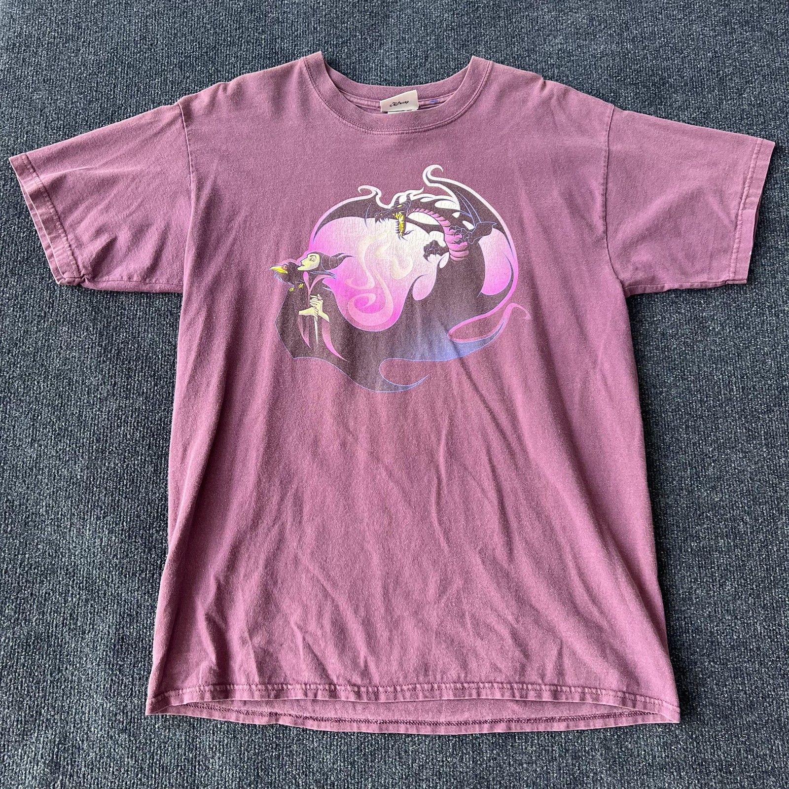 Disney Villains Maleficent Shirt Mens Large Dragon Graphic Magic T-Shirt Tee