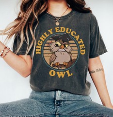 Retro Archimedes Highly Educated Owl Shirt Unisex Adult Kid Shirt 592041