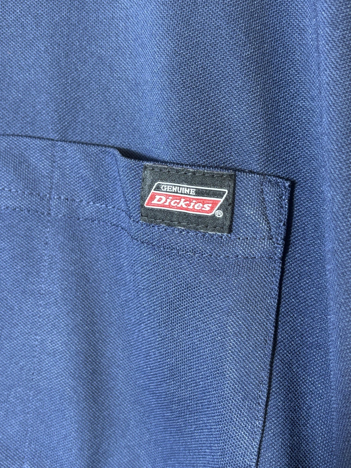 Genuine Dickies Men's XL Navy Blue Short-Sleeve T-Shirt W/Pocket gallery