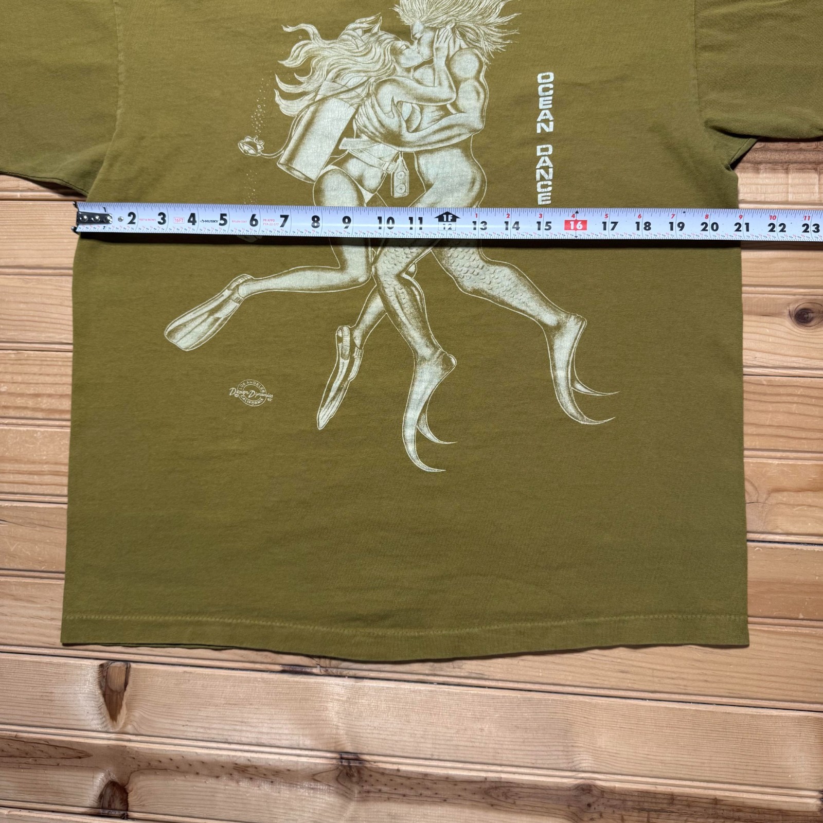 Vintage 90s Sea Fever Bahamas Ocean Dance Scuba Diver Mermaid T-Shirt USA Large gallery