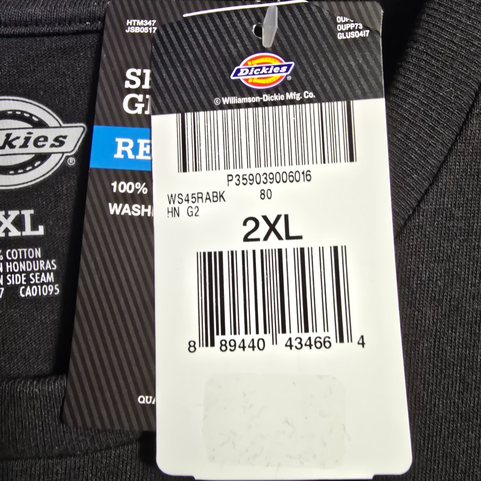 Dickies Shirt Mens 2XL XXL Black Regular Fit Classic Casual Logo Work Wear NWT gallery