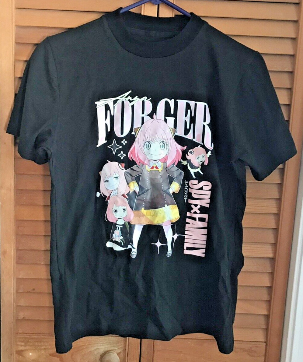Anya Forger Spy x Family Unisex Size Small Black t-shirt Anime Manga by ATBA3LI