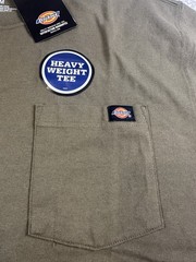 Dickies Heavy Weight Tee , Medium Army Green , Workwear , Imperfections Visible