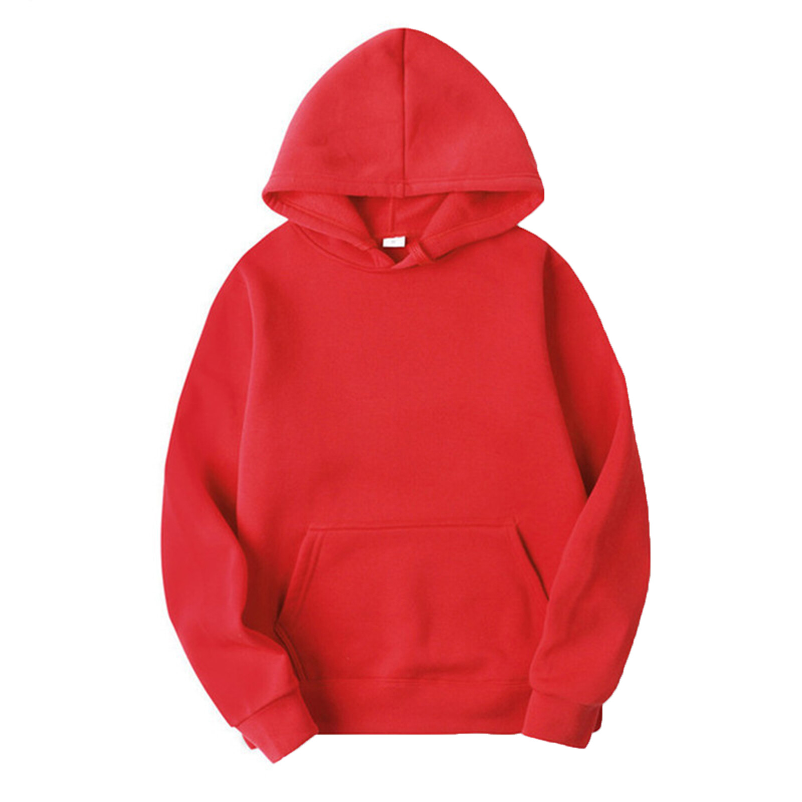 US Mens Plain Pullover Hoodie Casual Hooded Sweatshirt Long Sleeve Classic Tops gallery