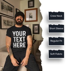 Personalised Your Text Name Customizable Printed Mens Womens T-Shirts Top#TA-195