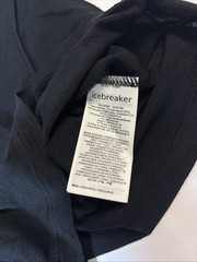 Icebreaker Men’s Tech Lite II Black Tee T-Shirt Size Medium 100% Merino Wool NEW
