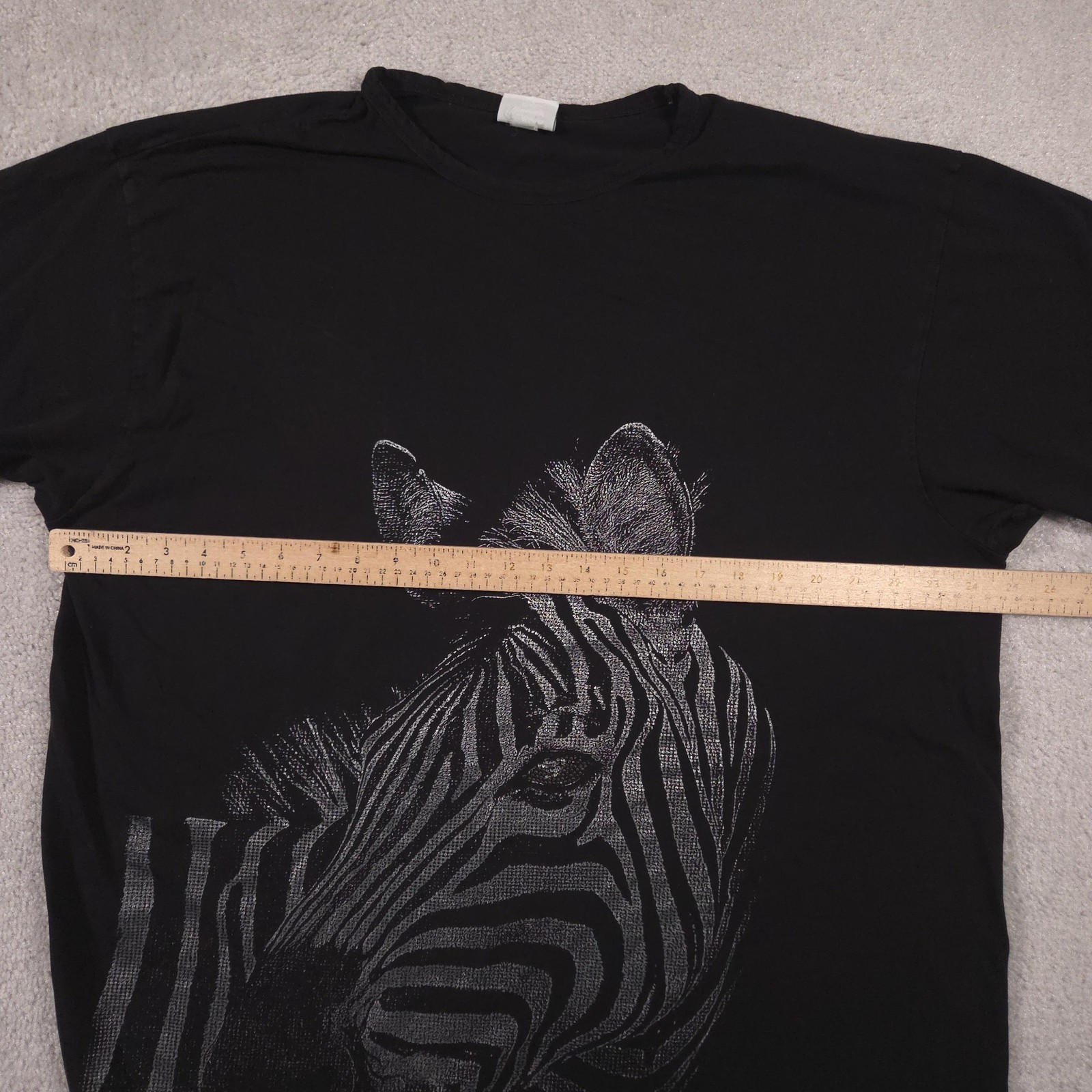 Rainforest Cafe Shirt Adult XL Black Zebra Rhinestone Graphic Tee Souvenir gallery