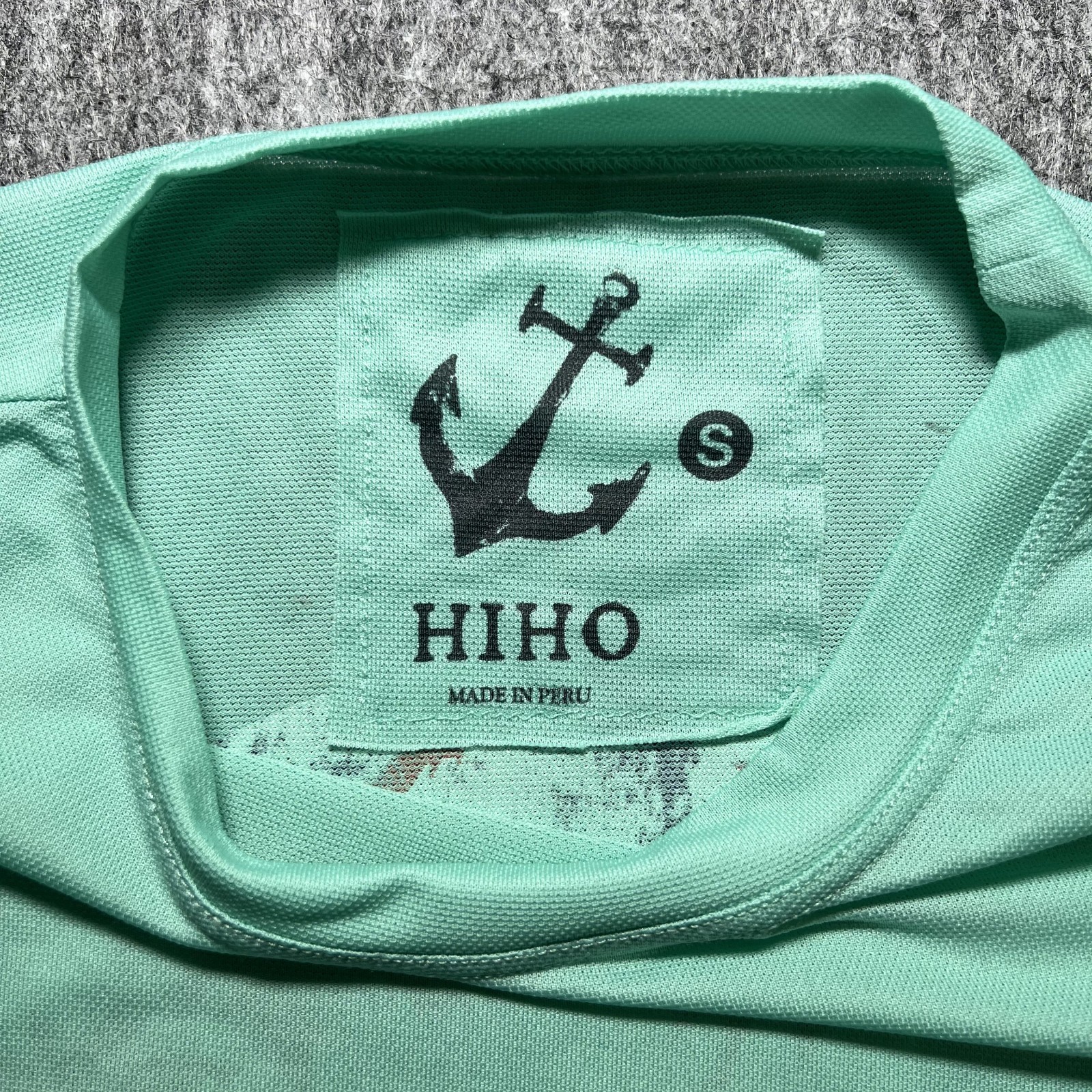 HIHO Performance Long Sleeve Shirt S Teal St.John US VII Graphic Made in Peru gallery