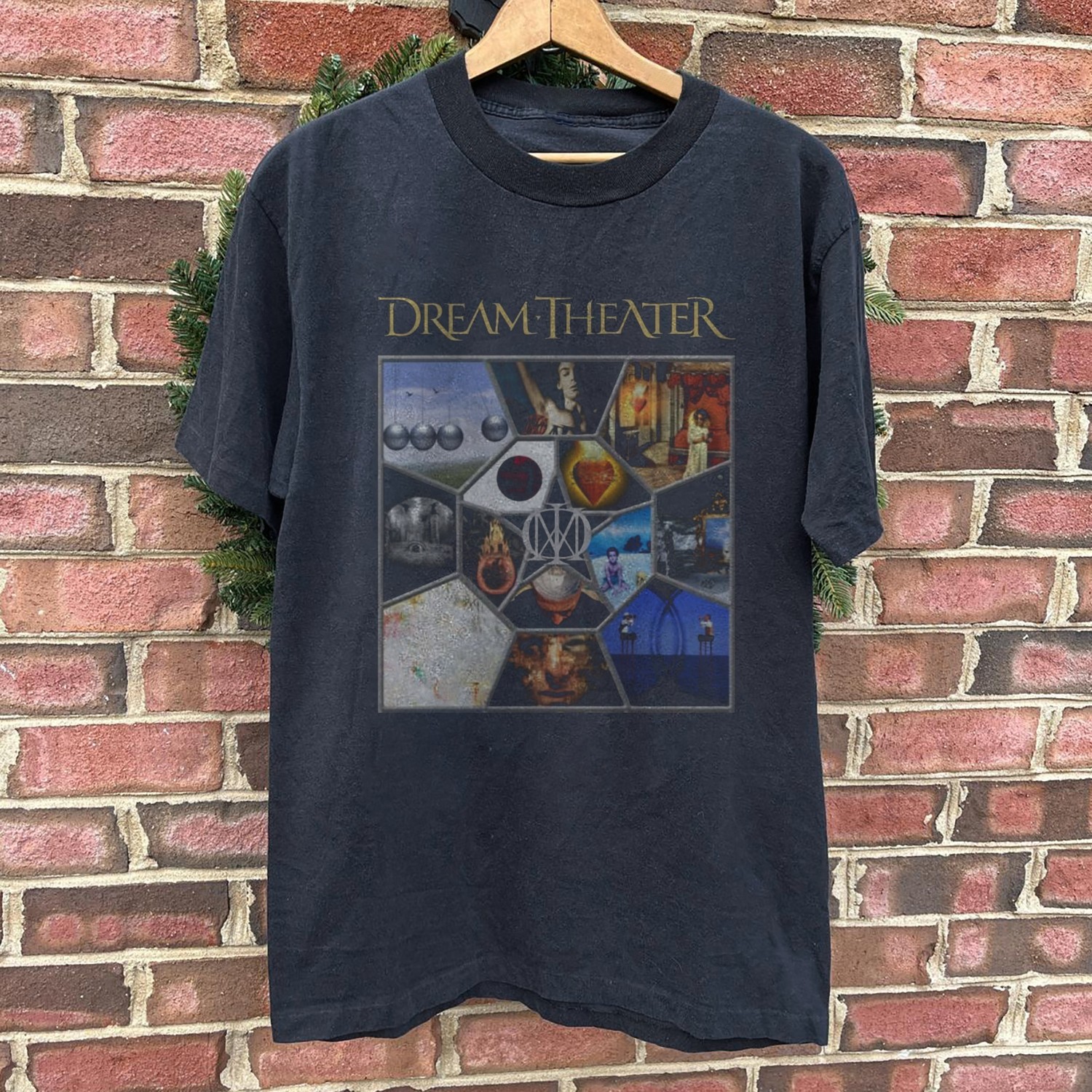 Dream Theater 20th Anniversary T-shirt, Unisex Black T-shirt, Size S-5XL
