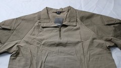 Tacvasen Mens Tactical Long Sleeve Combat Quarter Zip Shirt CN6 Brown Medium NWT