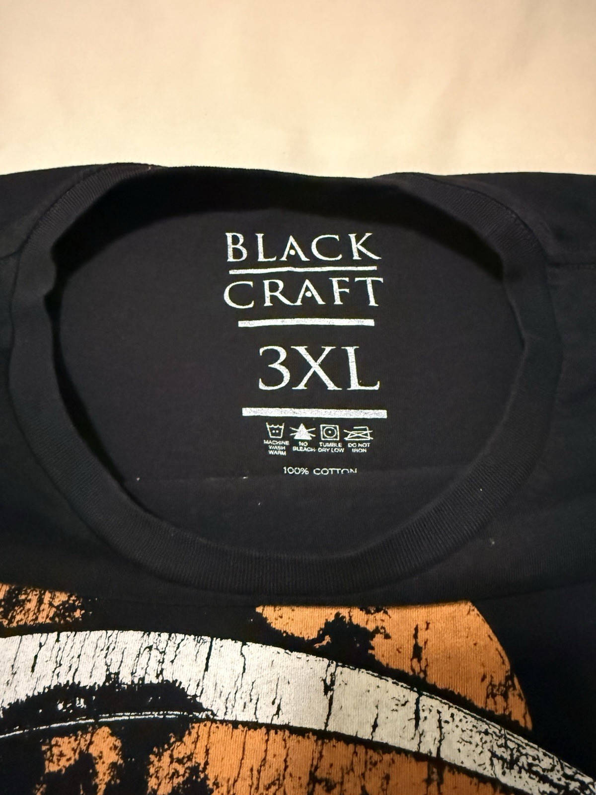 Black Craft Cult IV Graphic Black Tee T-Shirt Men's Size XL Short Sleeve gallery