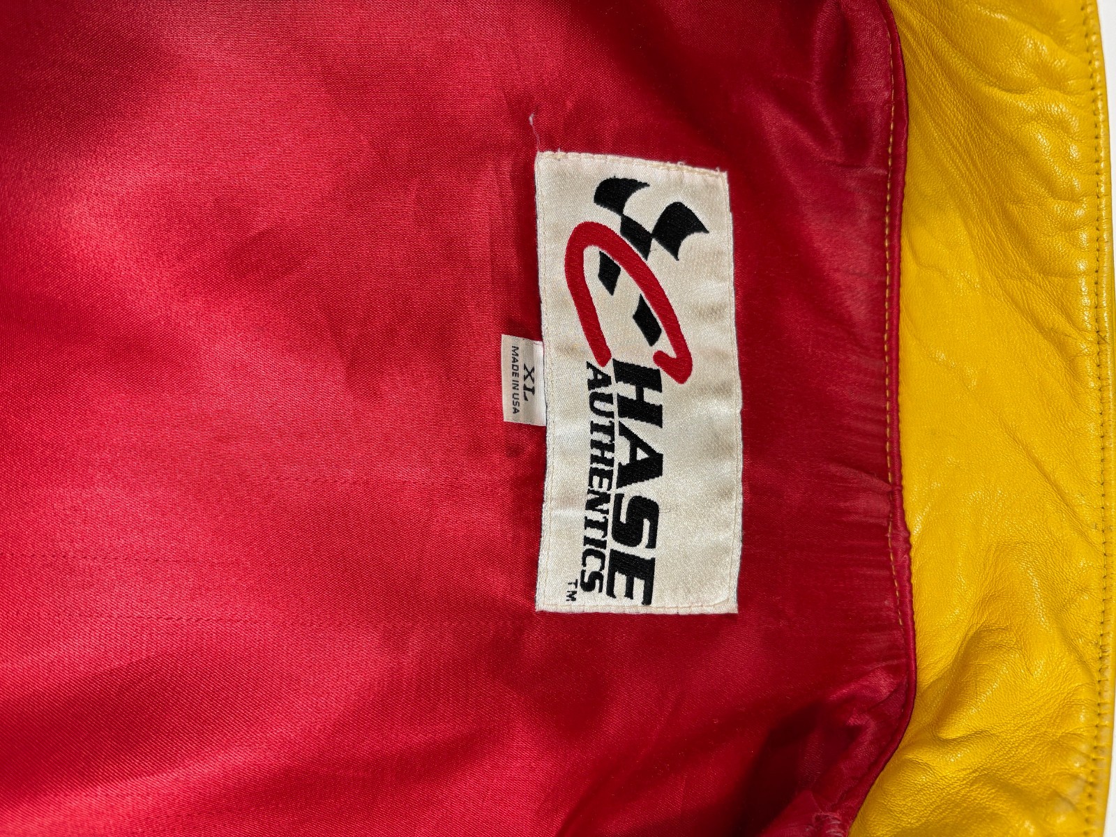 Ernie Irvan Good Year All Leather Racing Jacket XL Chase Authentics NASCAR gallery