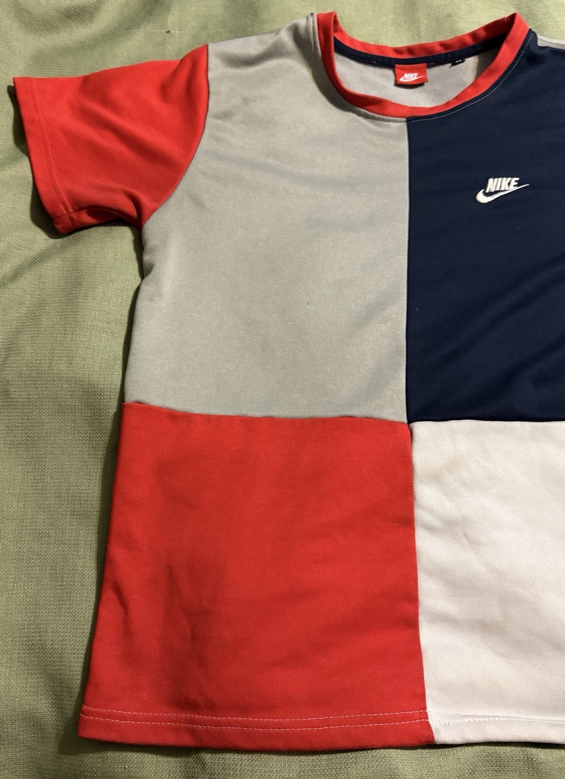 vintage 1980s “NIKE” T-SHIRT MEN’S M medium STRETCH MULTI-COLOR S/S very rare gallery