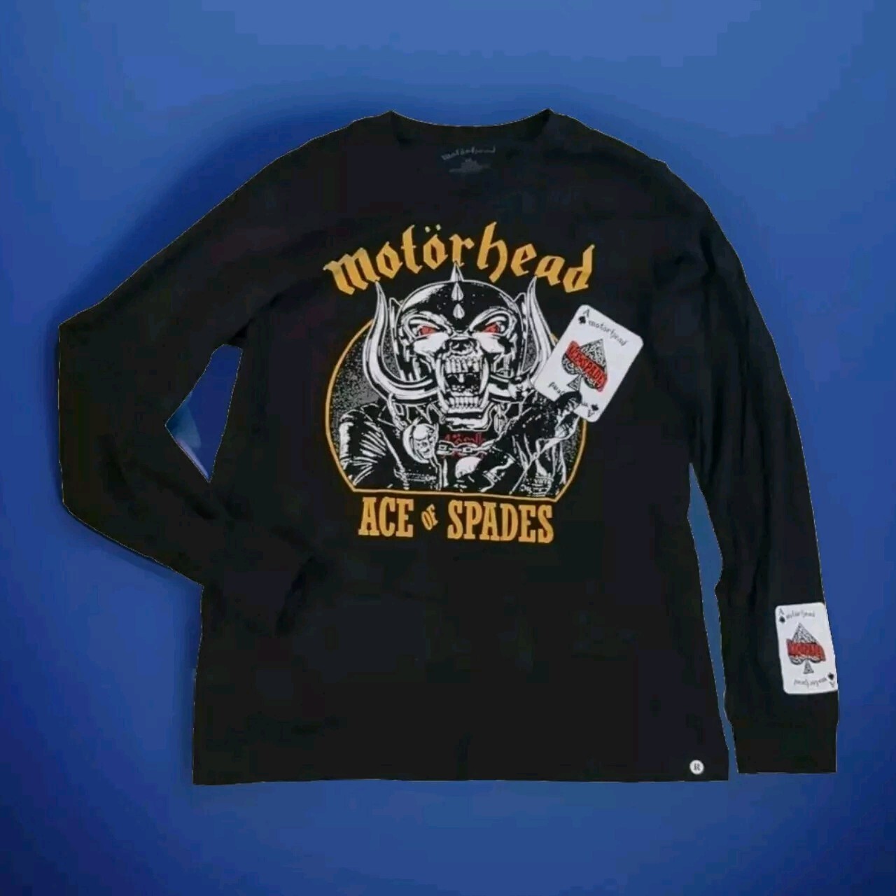Motorhead – Ace Of Spades – Long Sleeve Tee – Wicking Quick Dry – Men L – Rock