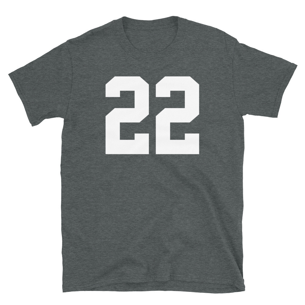 Team Uniform Jersey Number 22 Birthday Varsity Short-Sleeve Unisex T-Shirt gallery