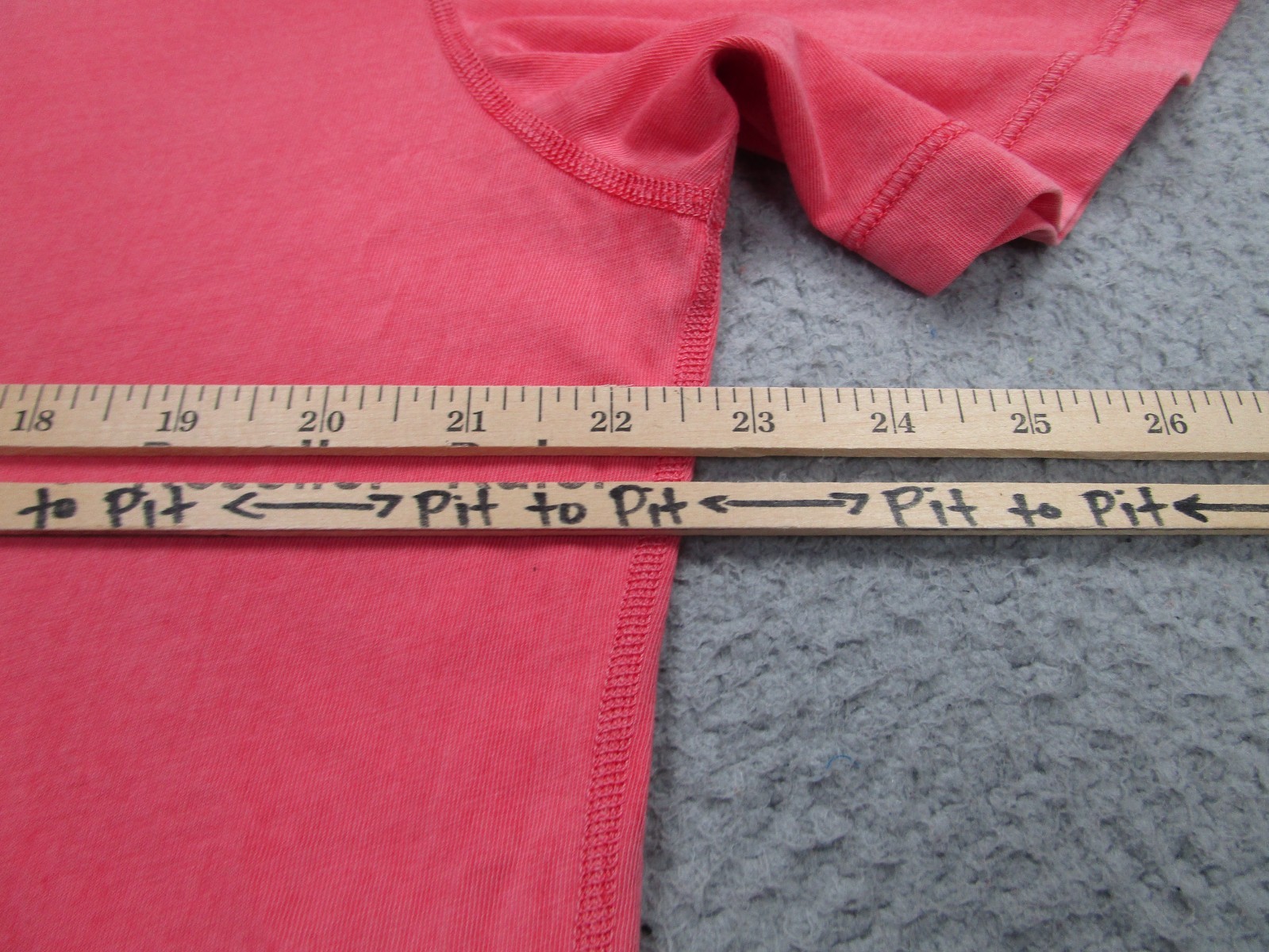 Minerals Shirt Mens XL Salmon V Neck 100% Cotton Soft Tagless Burnout Tee USA gallery