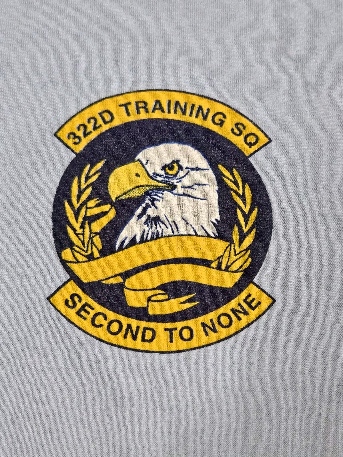 Vintage Air Force 322nd Training Second 2nd To None T Shirt XL Blue Army Eagle gallery