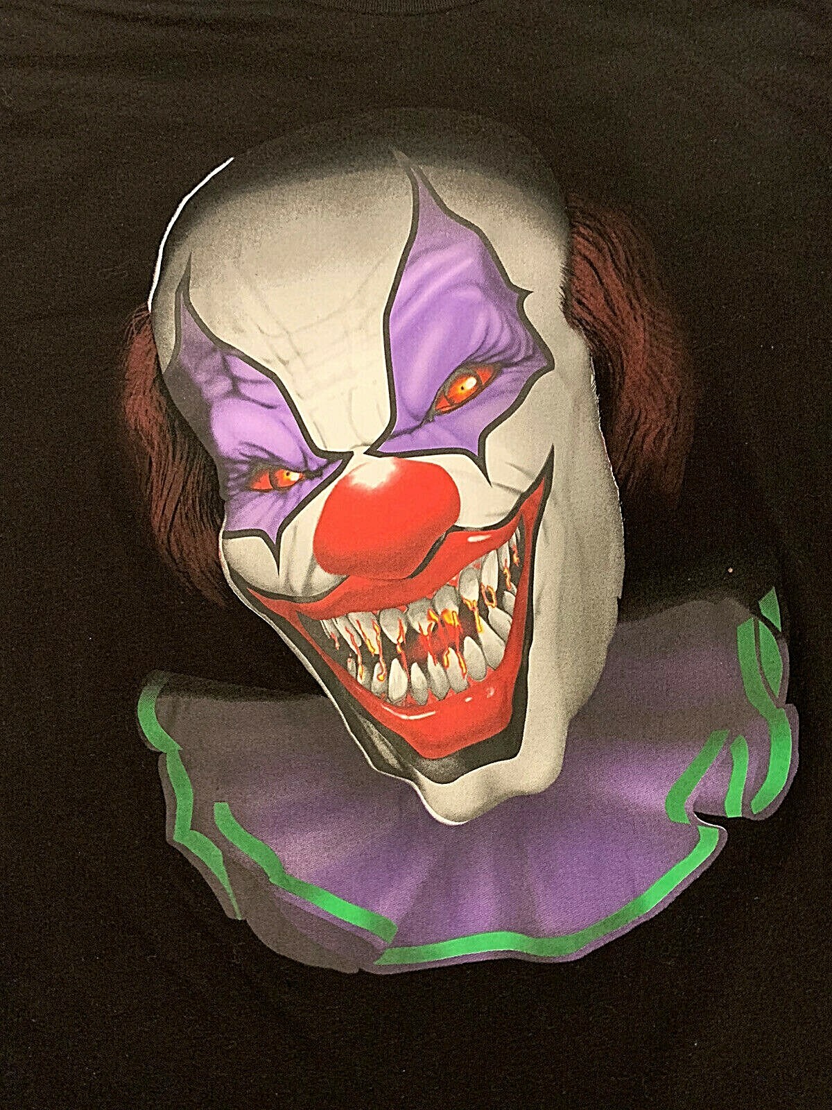 Scary Clown Horror Fright T Shirt Evil "Creepy the Clown" Celebrate! X-LARGE gallery