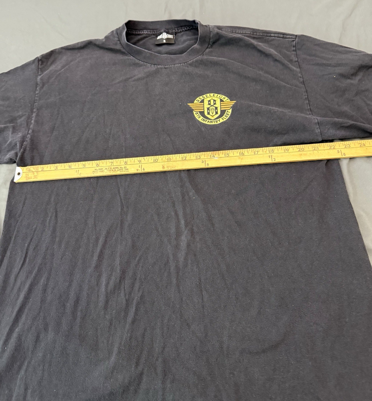 Rebel8 Rebeleight 8th Infantry Fleet Graphic T Shirt XL Black Skate gallery