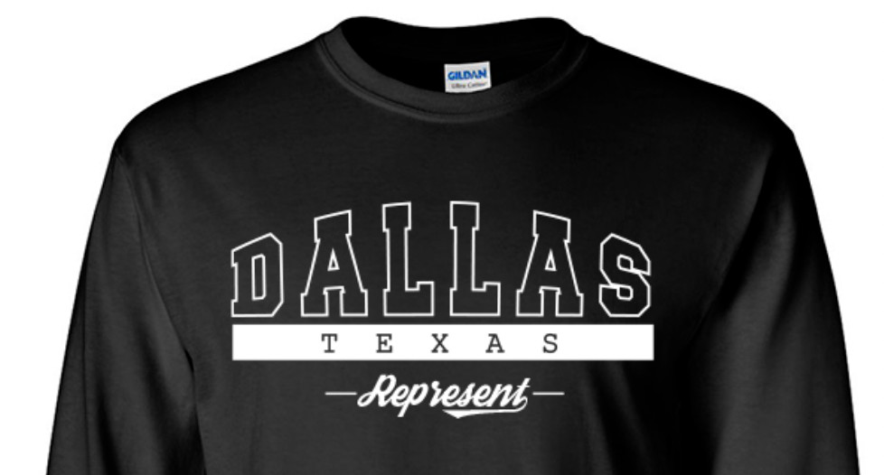 Dallas Texas State T-Shirt Long Sleeve Graphic Tees Unisex Apparel gallery