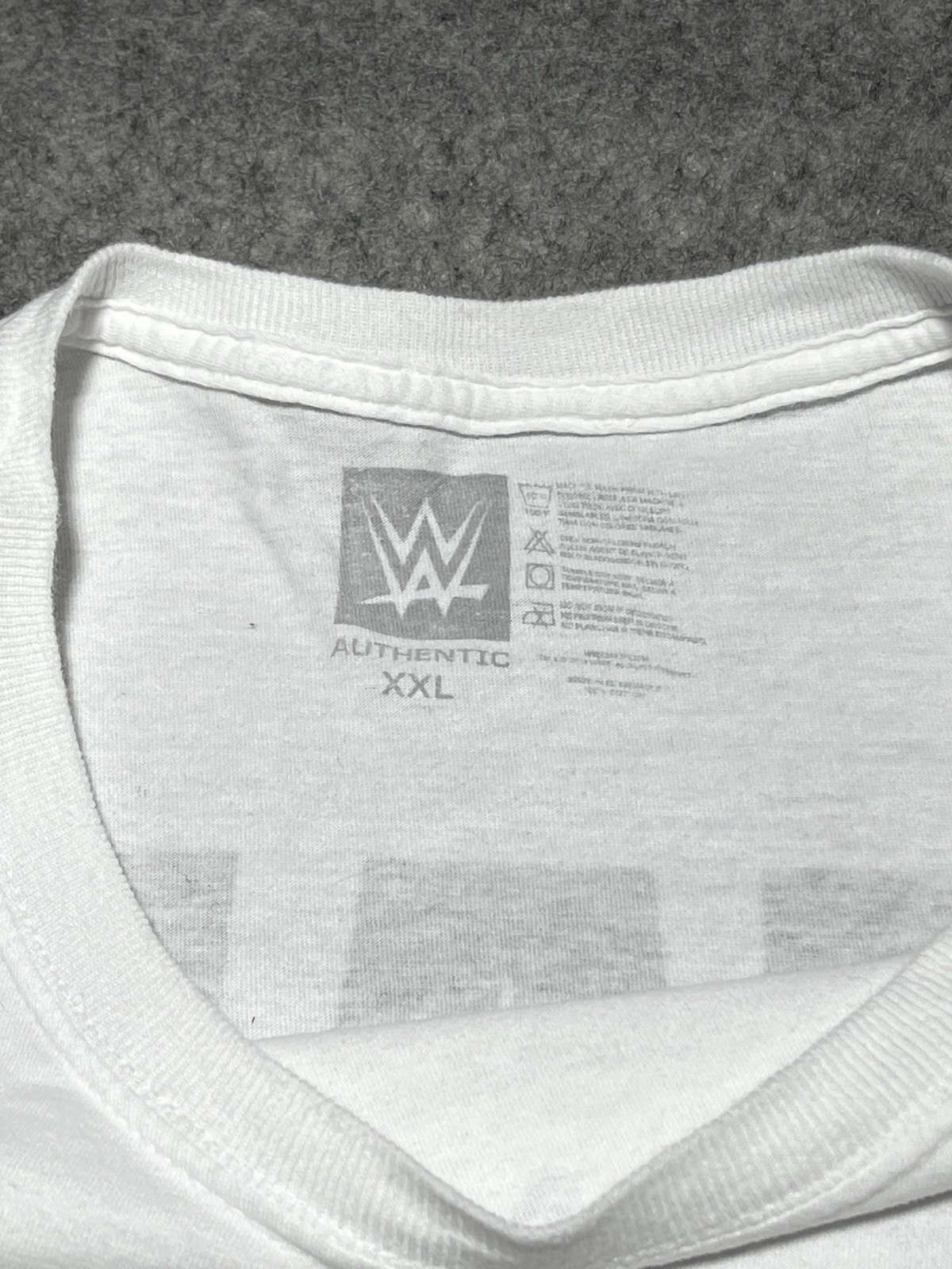WWE ROYAL RUMBLE Staff White Wrestling Employee 2XL Cage Ring Hi Flying Shirt gallery