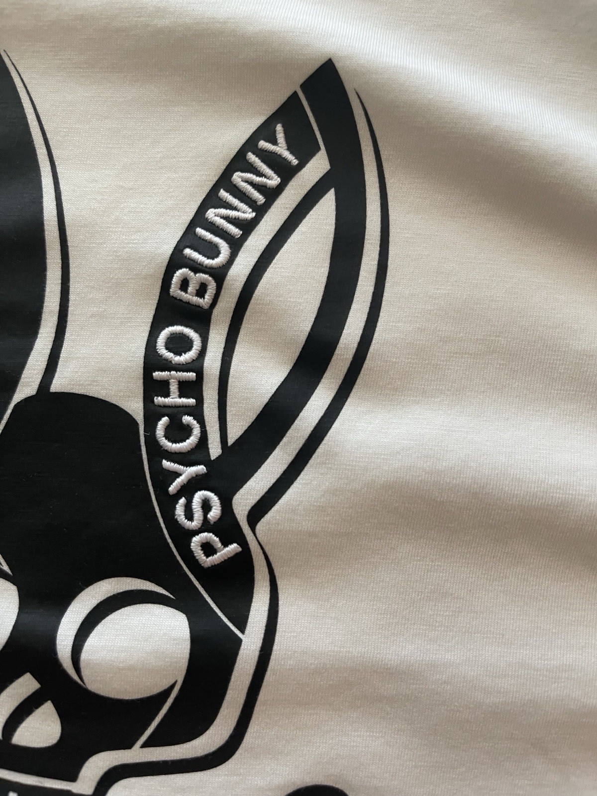 Psycho Bunny Men's Graphic Logo Skull T-Shirt Crew Neck Cotton Knit White 7 gallery
