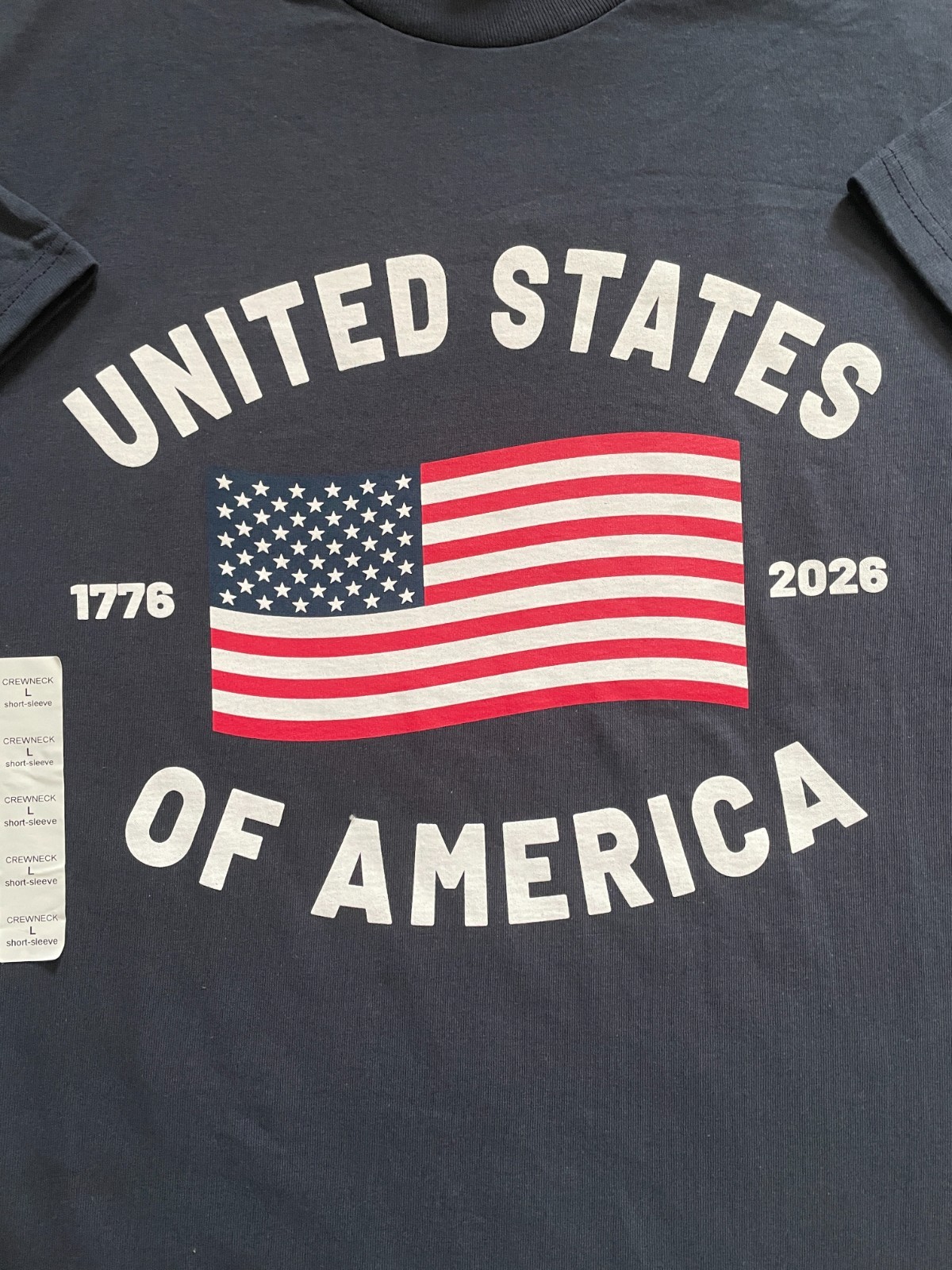 USA 250th Anniversary Combo Set Hat & T-Shirt Mens Large 1776-2026 Patriotic gallery