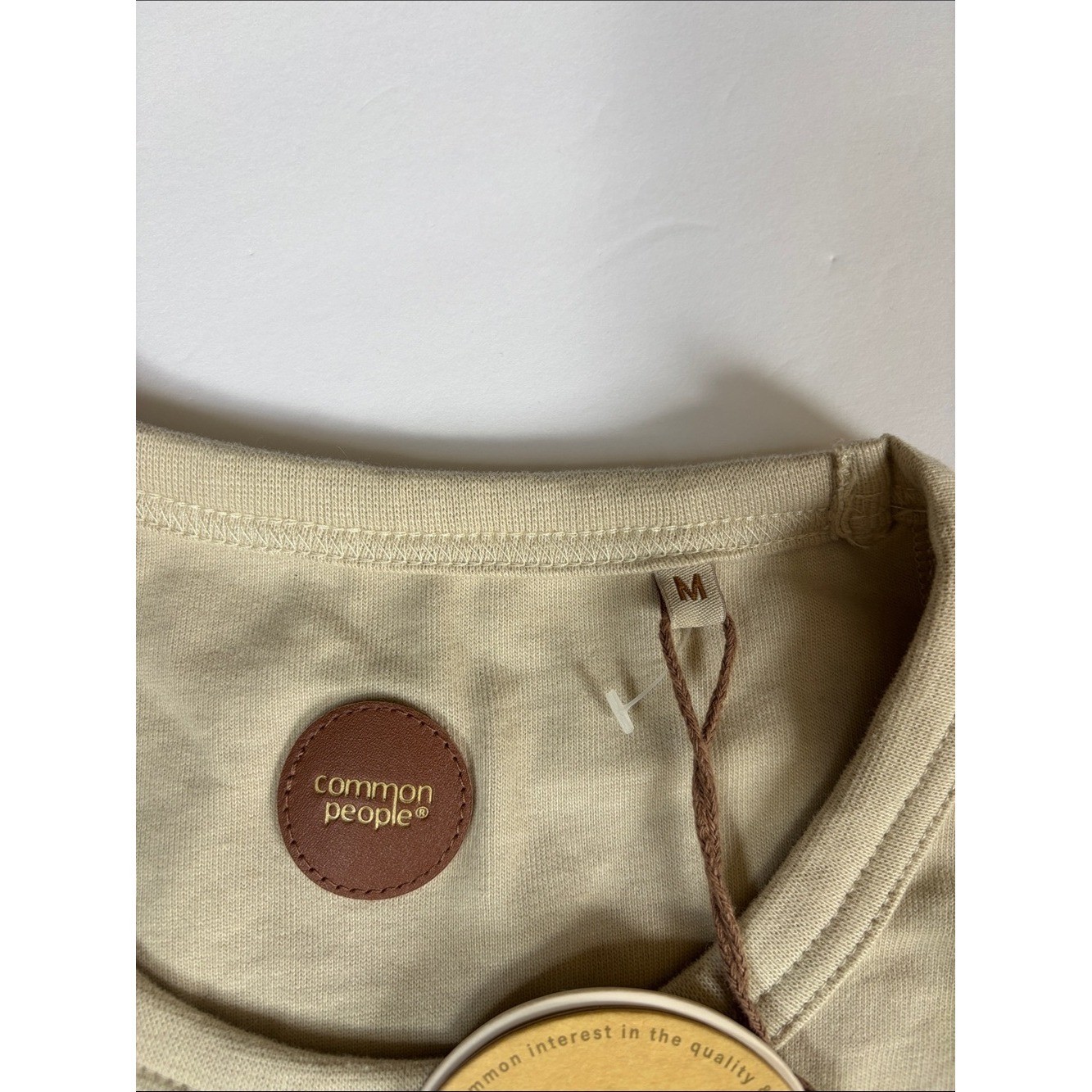 Common People Supersoft Heavyweight Relaxed Fit Cotton Tshirt Tan Mens Medium gallery
