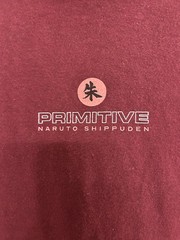 Primitive x Naruto II Itachi Burgundy T-Shirt Men’s Small