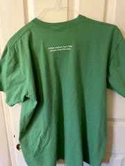 Apple Store Employee t-shirts Mac/iPod college promo, bright green, XL