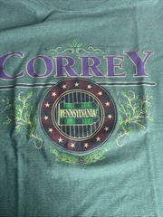 Vintage CORREY Pennsylvania Graphic Tee Stripped Kings Tree Classic USA Men’s L