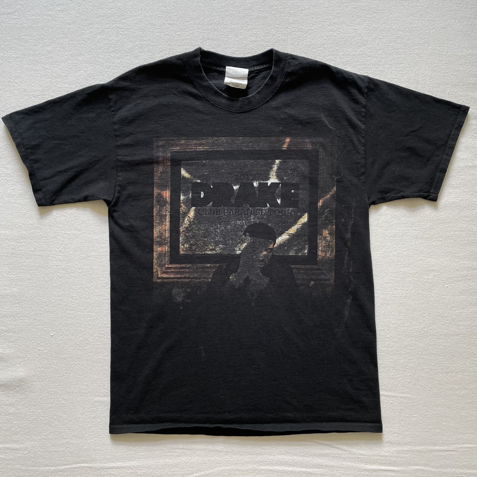 Drake Shirt Mens Medium Club Paradise Tour Concert 2012 Faded J Cole Rap Tee gallery