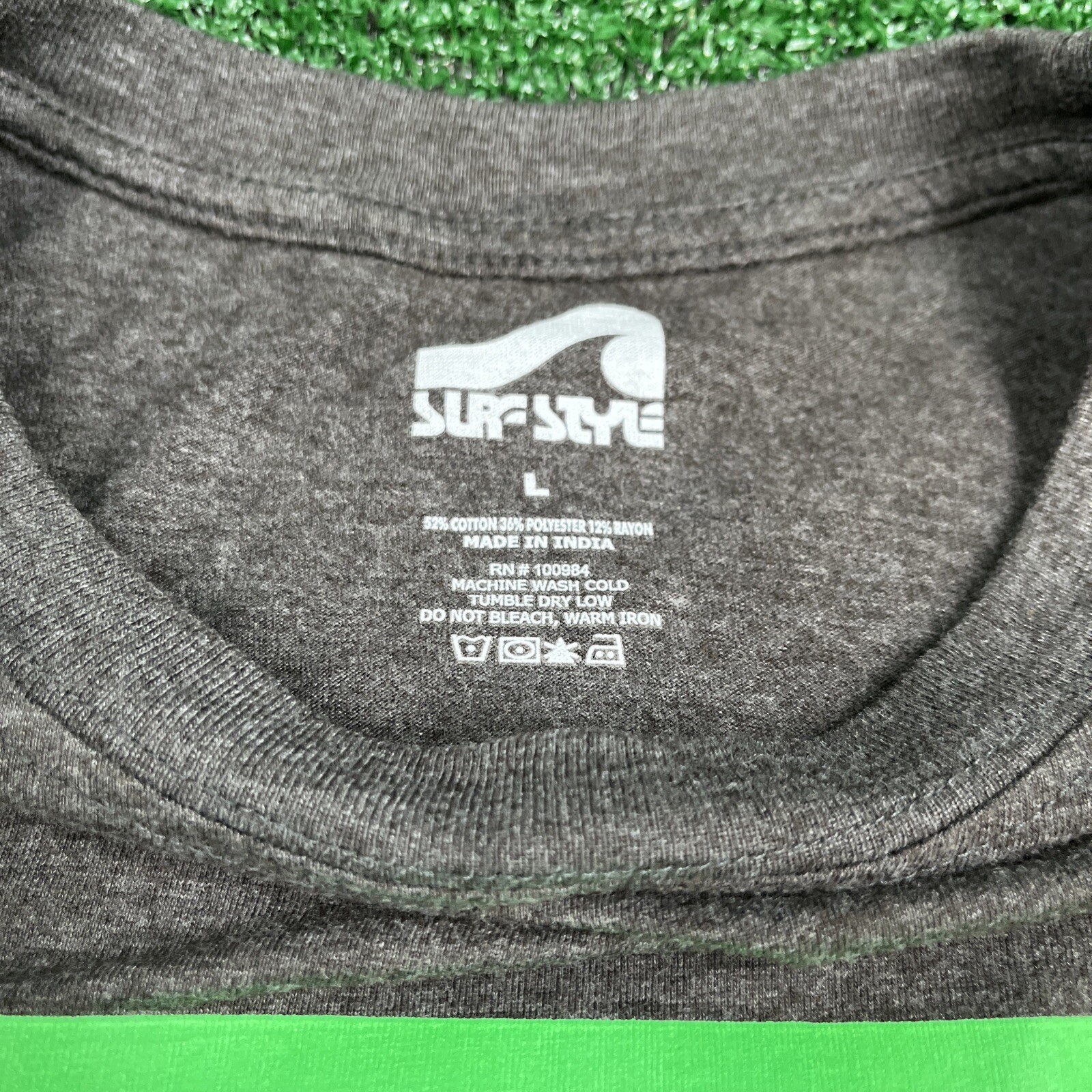 Surf Style South Beach Miami Dark Gray Graphic T-Shirt Size Mens Large gallery