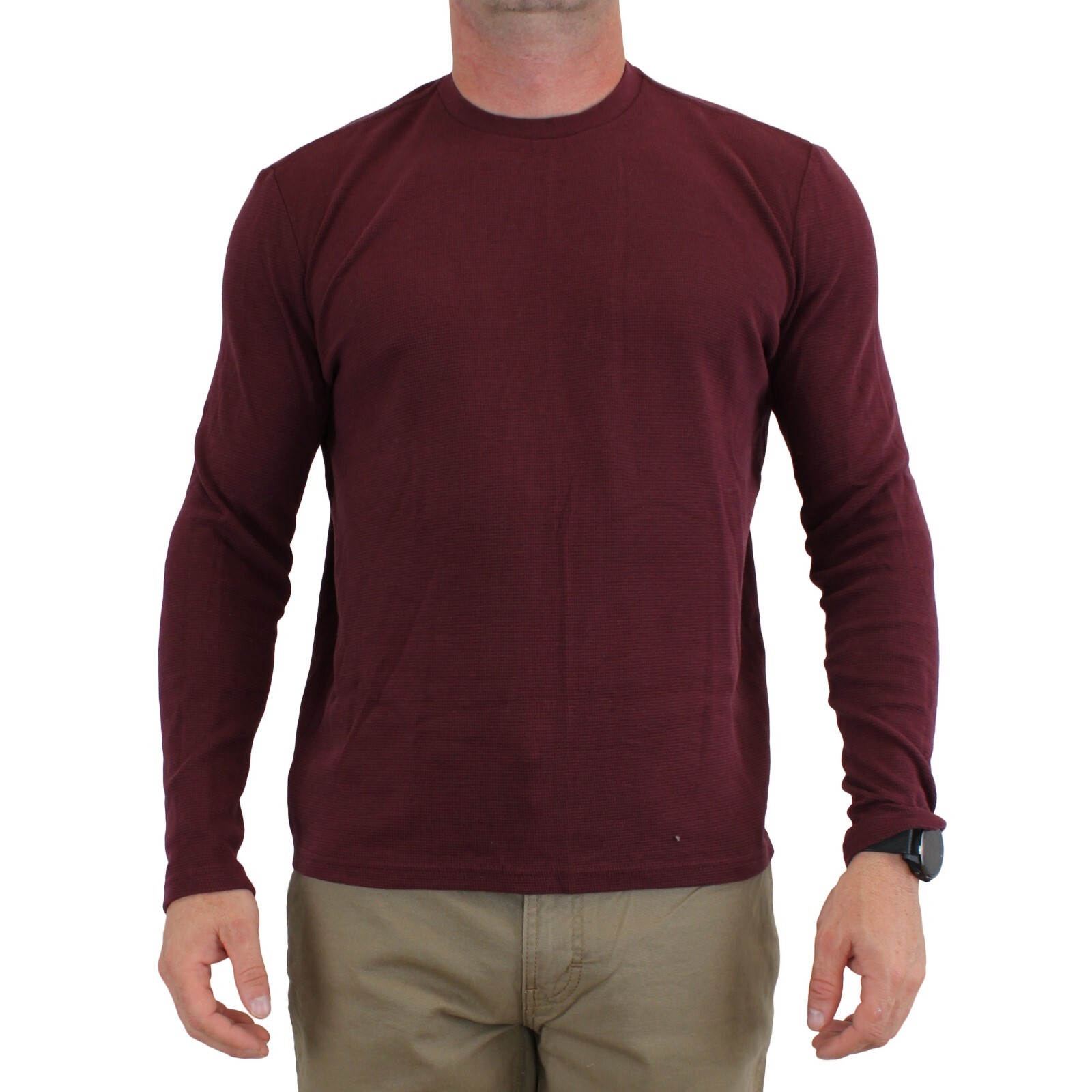 True Classic Men's T-Shirt Waffle Collection Modal Tee, Crew Neck, Long Sleeve gallery