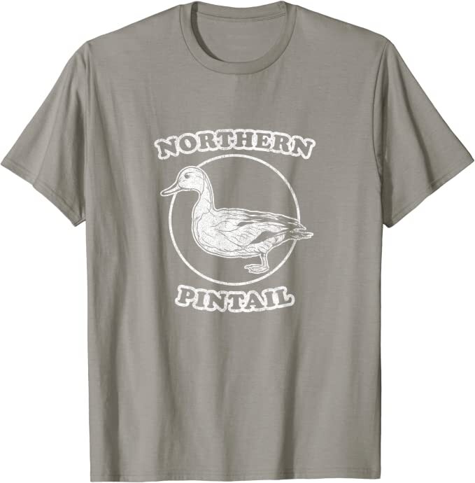 Retro Northern Pintail Bird Design for Birders T-Shirt *NEW 10 Colors*
