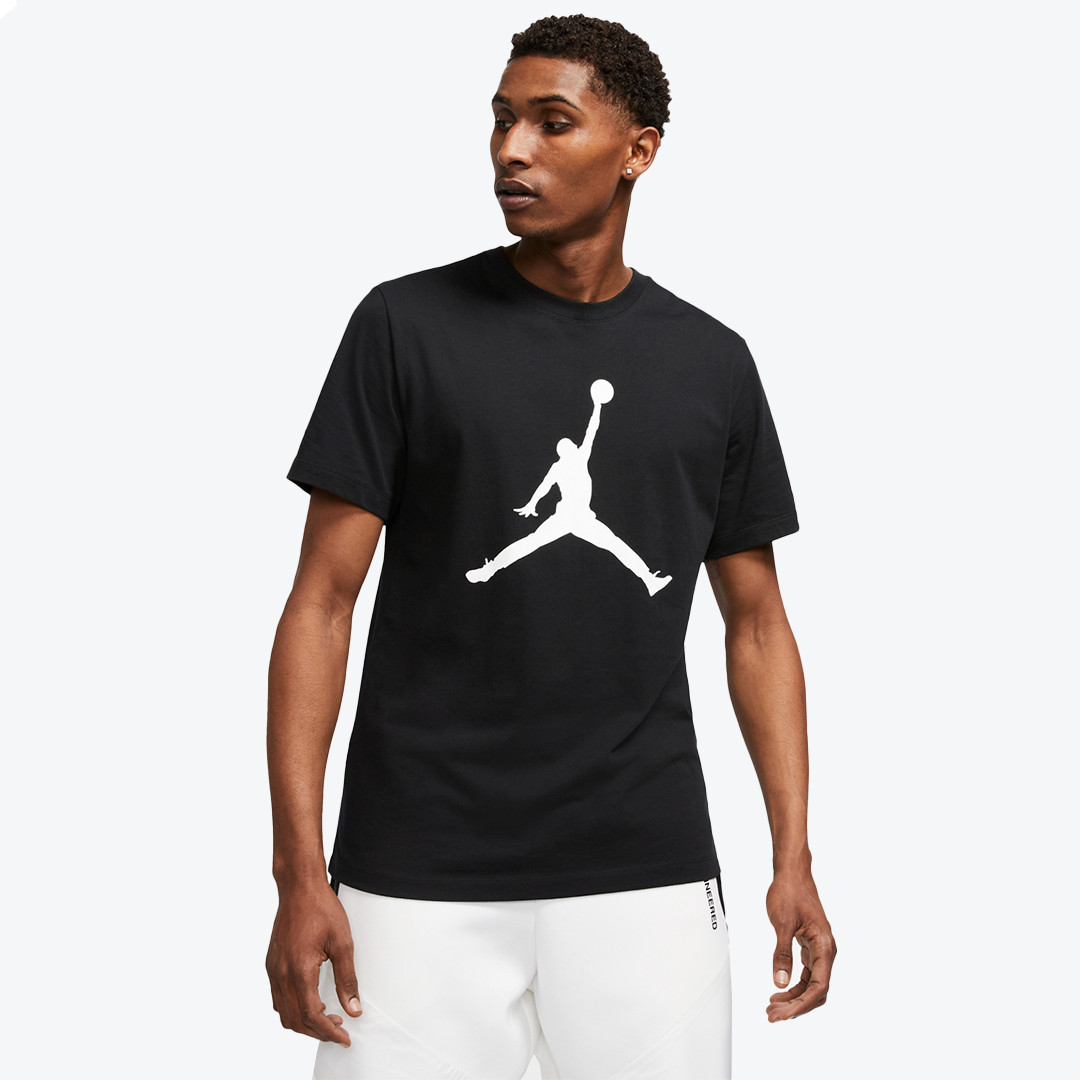 Nike Air Jordan Jumpman Logo Mens T-Shirt Black Multi Size Sportswear Top gallery