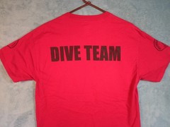 Riverside County Sheriff’s Department Dive Team T-Shirt Red Hanes Beefy-T Size L