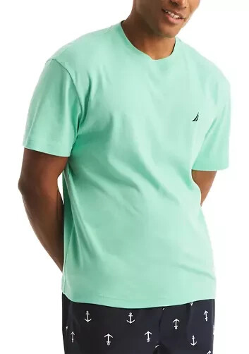 NAUTICA Mint Green Soft Material BIG Sleepwear Sleep T-Shirt NEW 2XL gallery