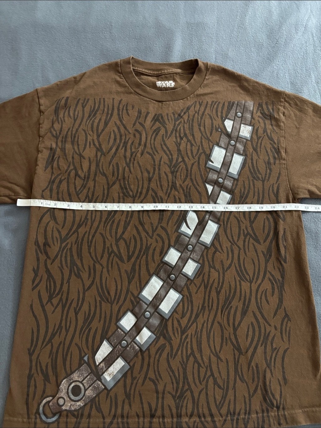 Star Wars Chewbacca Costume Graphic T Shirt Brown Adult XL Wookiee gallery