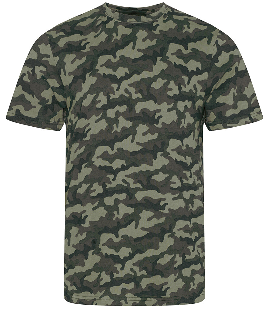 AWDis Camo T-Shirt Mens Camouflague Army Combat Tee Fashion Casual Wear Cotton T gallery