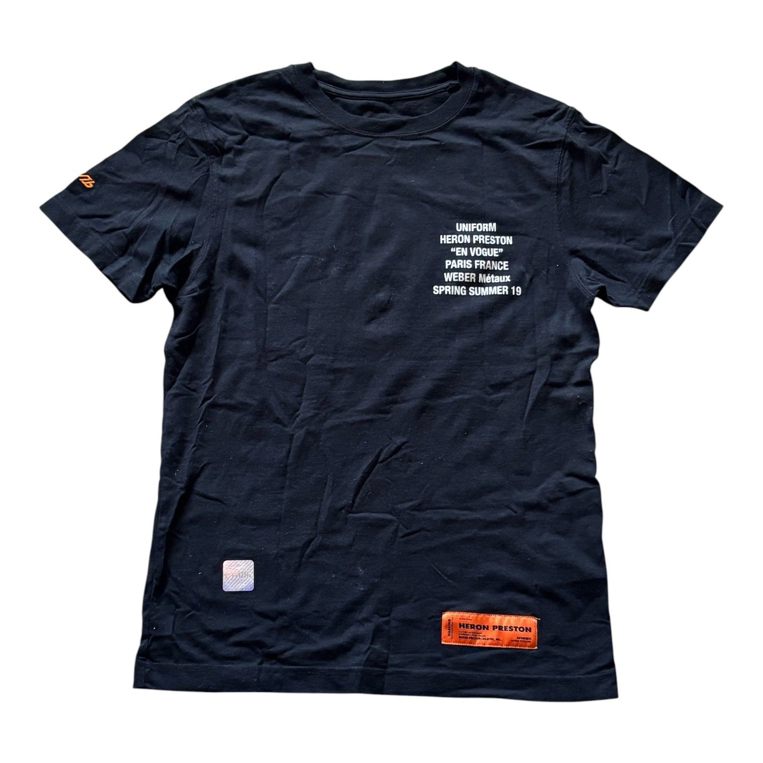 Heron Preston Metal Worker S/S T-Shirt Men’s Size X-Small In Black gallery