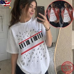 Michael Jackson Piano Keys Shirt King Of Pop Music Graphic Tee