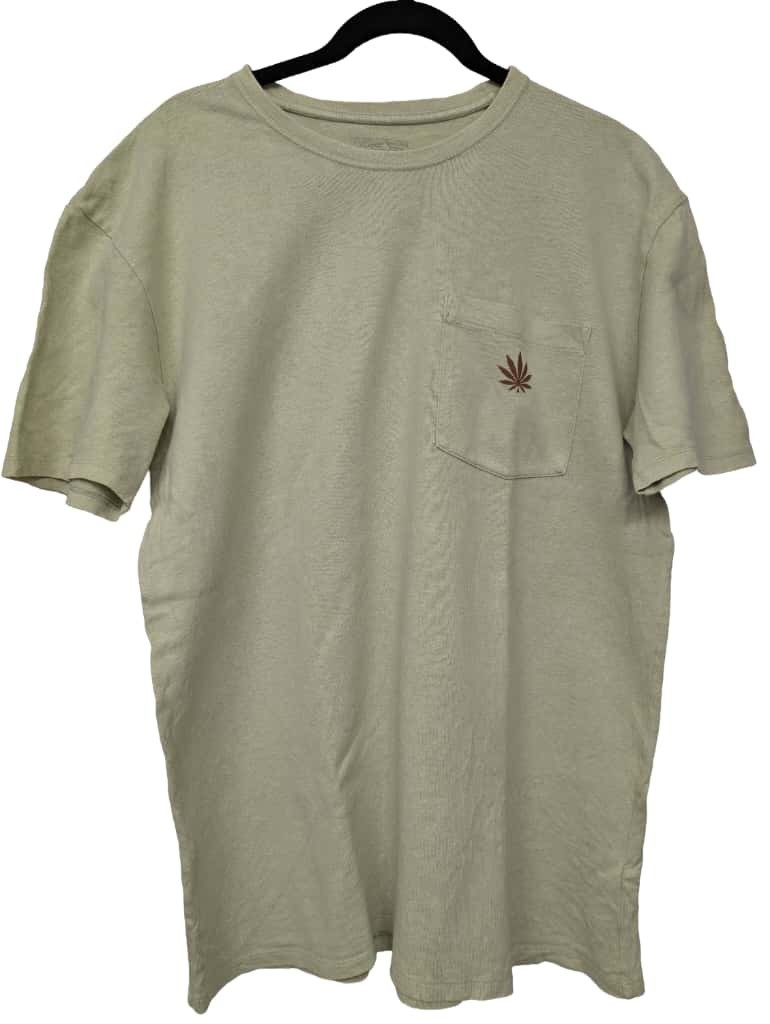 Patagonia Live Simply Men’s Hemp Cotton Tee Size L Sage Green Relaxed Fit Chest