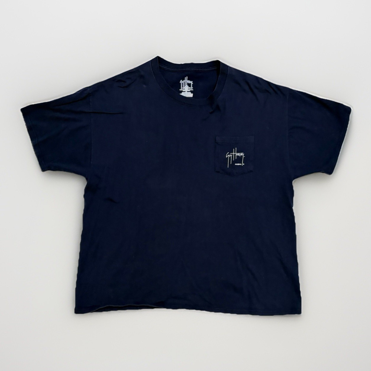 Vintage Guy Harvey Marlin Mahi Mahi Graphic T-Shirt Navy Blue Size XLarge Pocket gallery